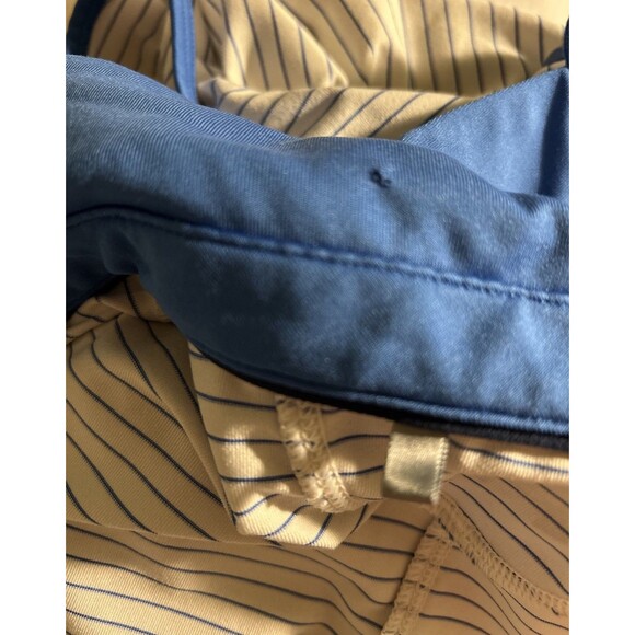 Under Armour Women’s Zinger Stripe Sleeveless Shirt Heat Gear Golf Shirt SZ M - Picture 6 of 7